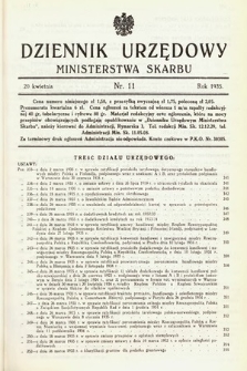 Dziennik Urzędowy Ministerstwa Skarbu. 1935, nr 11