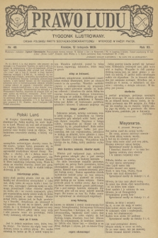 Prawo Ludu : tygodnik ilustrowany : organ Polskiej Partyi Socyalno-Demokratycznej. R.12, 1909, nr 46