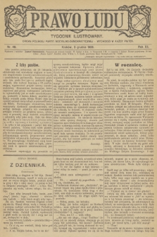 Prawo Ludu : tygodnik ilustrowany : organ Polskiej Partyi Socyalno-Demokratycznej. R.12, 1909, nr 49