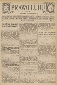 Prawo Ludu : tygodnik ilustrowany : organ Polskiej Partyi Socyalno-Demokratycznej. R.15, 1912, nr 5