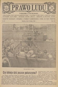 Prawo Ludu : tygodnik ilustrowany : organ Polskiej Partyi Socyalno-Demokratycznej. R.15, 1912, nr 6