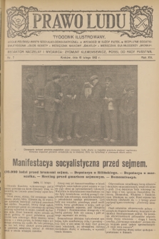 Prawo Ludu : tygodnik ilustrowany : organ Polskiej Partyi Socyalno-Demokratycznej. R.15, 1912, nr 7