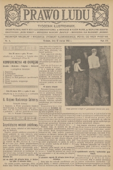 Prawo Ludu : tygodnik ilustrowany : organ Polskiej Partyi Socyalno-Demokratycznej. R.15, 1912, nr 11