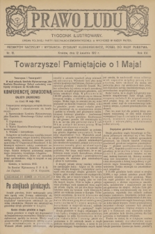 Prawo Ludu : tygodnik ilustrowany : organ Polskiej Partyi Socyalno-Demokratycznej. R.15, 1912, nr 15