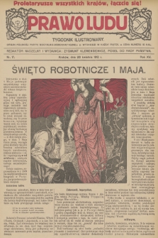 Prawo Ludu : tygodnik ilustrowany : organ Polskiej Partyi Socyalno-Demokratycznej. R.15, 1912, nr 17