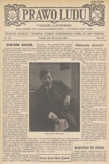 Prawo Ludu : tygodnik ilustrowany : organ Polskiej Partyi Socyalno-Demokratycznej. R.15, 1912, nr 26