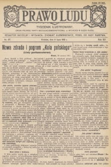 Prawo Ludu : tygodnik ilustrowany : organ Polskiej Partyi Socyalno-Demokratycznej. R.15, 1912, nr 27