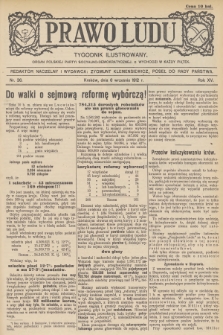 Prawo Ludu : tygodnik ilustrowany : organ Polskiej Partyi Socyalno-Demokratycznej. R.15, 1912, nr 36