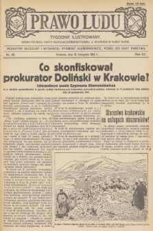 Prawo Ludu : tygodnik ilustrowany : organ Polskiej Partyi Socyalno-Demokratycznej. R.15, 1912, nr 46