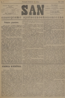 San : czasopismo społeczno-ekonomiczne. 1880, nr 7