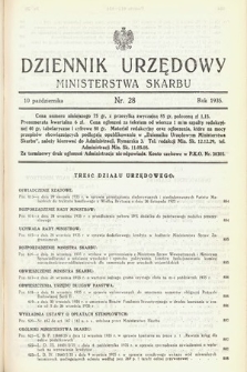 Dziennik Urzędowy Ministerstwa Skarbu. 1935, nr 28