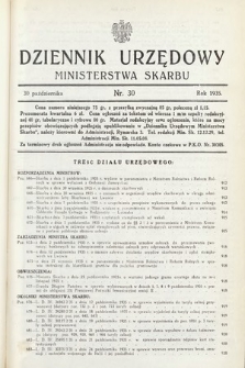Dziennik Urzędowy Ministerstwa Skarbu. 1935, nr 30