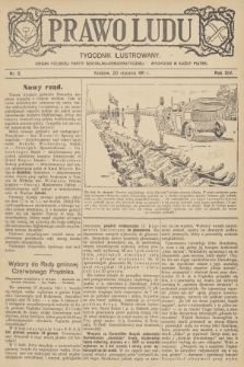 Prawo Ludu : tygodnik ilustrowany : organ Polskiej Partyi Socyalno-Demokratycznej. R.14, 1911, nr 3