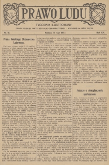 Prawo Ludu : tygodnik ilustrowany : organ Polskiej Partyi Socyalno-Demokratycznej. R.14, 1911, nr 19