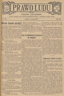 Prawo Ludu : tygodnik ilustrowany : organ Polskiej Partyi Socyalno-Demokratycznej. R.14, 1911, nr 32