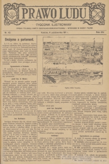 Prawo Ludu : tygodnik ilustrowany : organ Polskiej Partyi Socyalno-Demokratycznej. R.14, 1911, nr 40