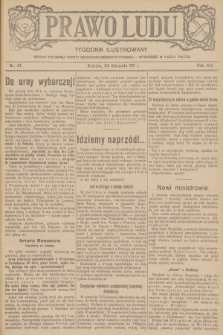 Prawo Ludu : tygodnik ilustrowany : organ Polskiej Partyi Socyalno-Demokratycznej. R.14, 1911, nr 47