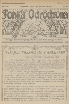 Polska Odrodzona : dwutygodnik poświęcony idei kościoła narodowego w Polsce. R.8, 1930, nr 15