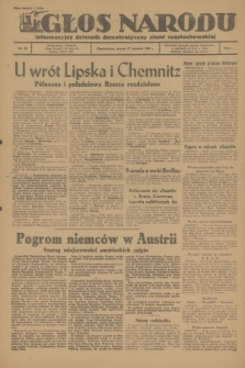 Głos Narodu : informacyjny dziennik demokratyczny ziemi częstochowskiej. R.1, 1945, nr 53