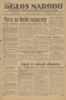 Głos Narodu : informacyjny dziennik demokratyczny ziemi częstochowskiej. R.1, 1945, nr 57