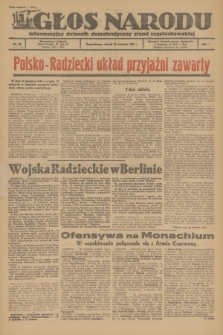 Głos Narodu : informacyjny dziennik demokratyczny ziemi częstochowskiej. R.1, 1945, nr 59