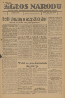Głos Narodu : informacyjny dziennik demokratyczny ziemi częstochowskiej. R.1, 1945, nr 61