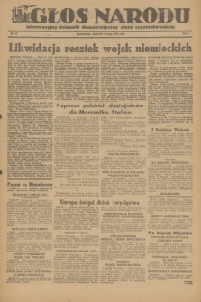 Głos Narodu : informacyjny dziennik demokratyczny ziemi częstochowskiej. R.1, 1945, nr 75