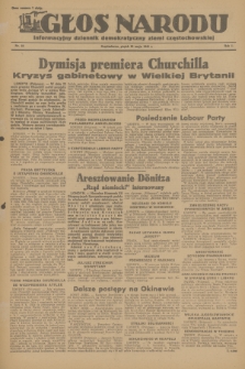 Głos Narodu : informacyjny dziennik demokratyczny ziemi częstochowskiej. R.1, 1945, nr 84