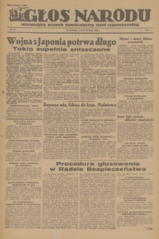 Głos Narodu : informacyjny dziennik demokratyczny ziemi częstochowskiej. R.1, 1945, nr 87