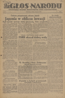 Głos Narodu : informacyjny dziennik demokratyczny ziemi częstochowskiej. R.1, 1945, nr 97