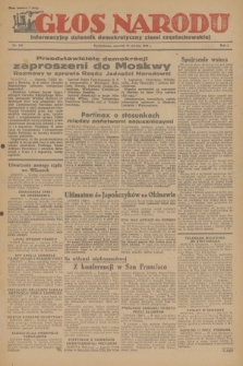 Głos Narodu : informacyjny dziennik demokratyczny ziemi częstochowskiej. R.1, 1945, nr 100