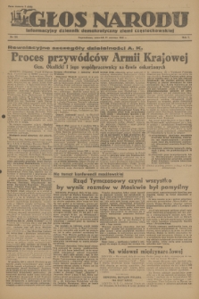 Głos Narodu : informacyjny dziennik demokratyczny ziemi częstochowskiej. R.1, 1945, nr 106