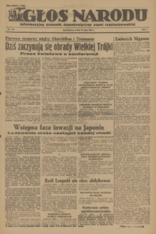 Głos Narodu : informacyjny dziennik demokratyczny ziemi częstochowskiej. R.1, 1945, nr 128