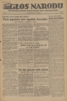 Głos Narodu : informacyjny dziennik demokratyczny ziemi częstochowskiej. R.1, 1945, nr 135