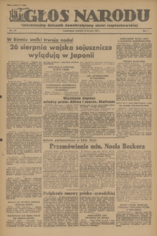 Głos Narodu : informacyjny dziennik demokratyczny ziemi częstochowskiej. R.1, 1945, nr 157