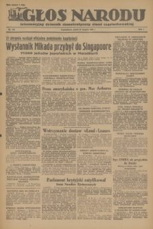 Głos Narodu : informacyjny dziennik demokratyczny ziemi częstochowskiej. R.1, 1945, nr 158