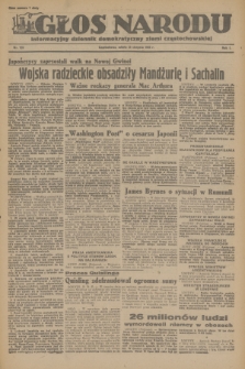 Głos Narodu : informacyjny dziennik demokratyczny ziemi częstochowskiej. R.1, 1945, nr 159