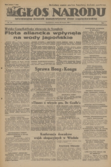 Głos Narodu : informacyjny dziennik demokratyczny ziemi częstochowskiej. R.1, 1945, nr 161