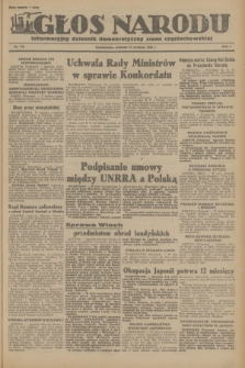 Głos Narodu : informacyjny dziennik demokratyczny ziemi częstochowskiej. R.1, 1945, nr 178