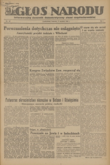 Głos Narodu : informacyjny dziennik demokratyczny ziemi częstochowskiej. R.1, 1945, nr 187