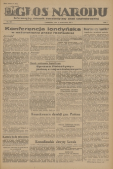 Głos Narodu : informacyjny dziennik demokratyczny ziemi częstochowskiej. R.1, 1945, nr 198
