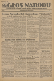 Głos Narodu : informacyjny dziennik demokratyczny ziemi częstochowskiej. R.1, 1945, nr 202