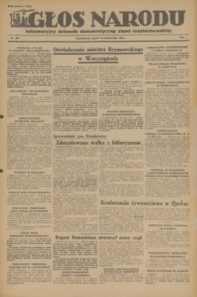 Głos Narodu : informacyjny dziennik demokratyczny ziemi częstochowskiej. R.1, 1945, nr 206
