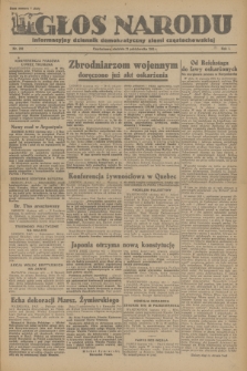 Głos Narodu : informacyjny dziennik demokratyczny ziemi częstochowskiej. R.1, 1945, nr 208