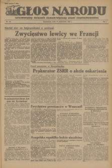 Głos Narodu : informacyjny dziennik demokratyczny ziemi częstochowskiej. R.1, 1945, nr 210