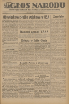 Głos Narodu : informacyjny dziennik demokratyczny ziemi częstochowskiej. R.1, 1945, nr 212