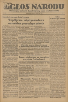 Głos Narodu : informacyjny dziennik demokratyczny ziemi częstochowskiej. R.1, 1945, nr 215