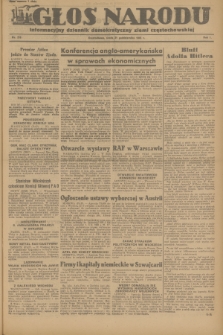 Głos Narodu : informacyjny dziennik demokratyczny ziemi częstochowskiej. R.1, 1945, nr 216