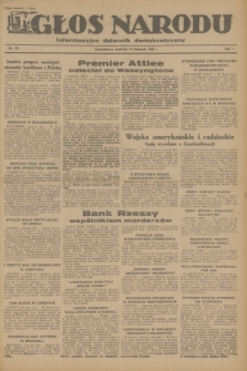 Głos Narodu : informacyjny dziennik demokratyczny. R.1, 1945, nr 225