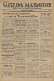 Głos Narodu : informacyjny dziennik demokratyczny. R.1, 1945, nr 226